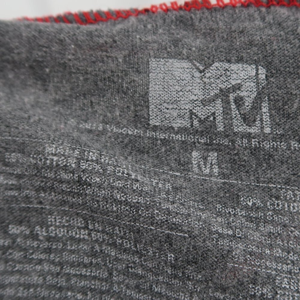 MTv Music Television Baseball Style 3/4 Sleeve T-Shirt Size Medium - Picture 2 of 6